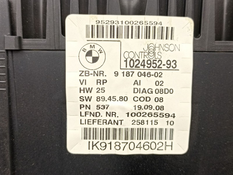 Recambio de cuadro instrumentos para bmw 1 (e81) 118 d referencia OEM IAM 918704602  