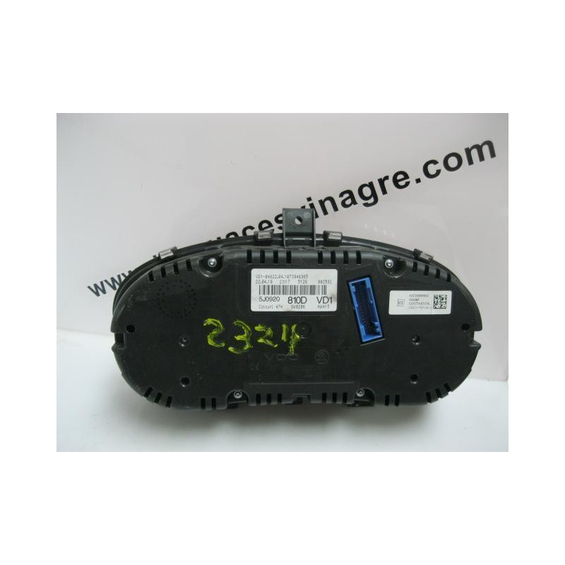 Recambio de cuadro instrumentos : skoda fabia : 1.6 tdi (cay) 105cv 5p [2010] para skoda fabia 1.6 tdi (cay) 105cv  5p referenci