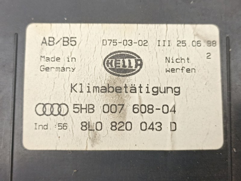 Recambio de mandos calefaccion aire para audi a4 b5 (8d2) 1.9 tdi referencia OEM IAM 8L0820043D 5HB00760804 