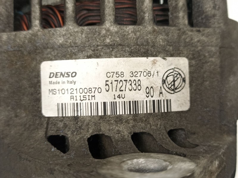 Recambio de alternador para fiat stilo 1.9 d referencia OEM IAM 51727338 MS1012100870 