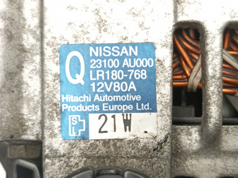 Recambio de alternador para nissan primera berlina (p12) referencia OEM IAM 23100AU000 LR180768 