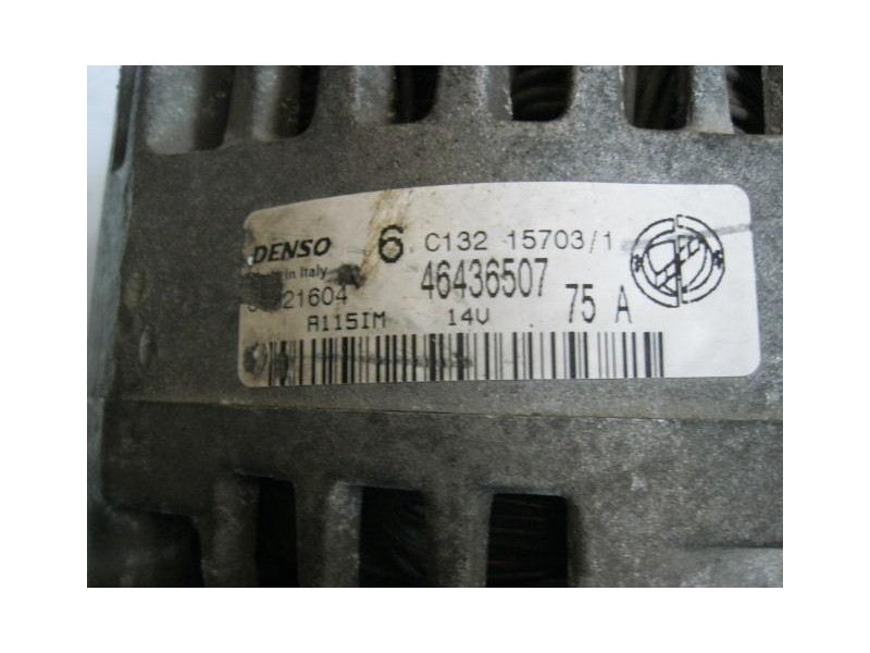 Recambio de alternador : fiat doblo : 1.2 g 223a500 65cv 5p [2003] para fiat doblo 1.2 g 223a500 65cv referencia OEM IAM C132157