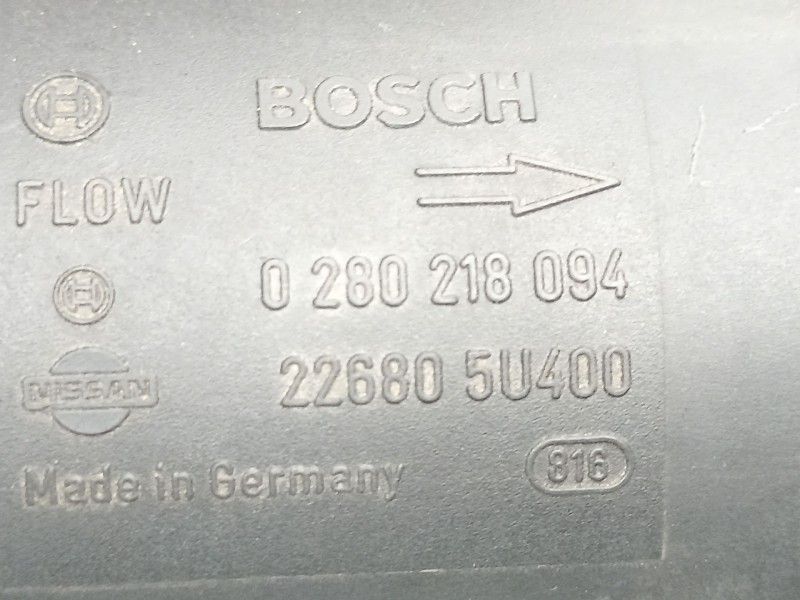 Recambio de caudalimetro para nissan primera berlina (p12) referencia OEM IAM 226805U400 0280218094 