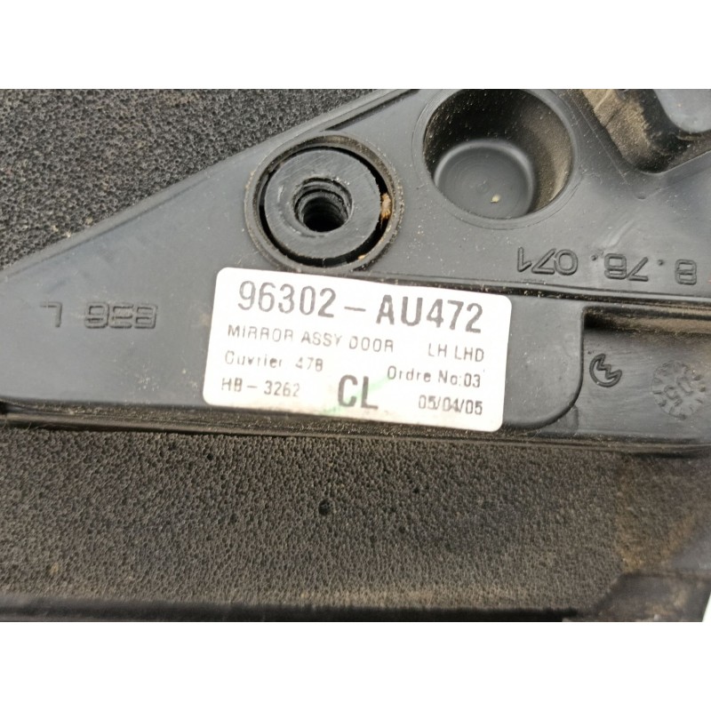 Recambio de retrovisor izquierdo para nissan primera berlina (p12) 2.2 16v turbodiesel cat referencia OEM IAM 96302AU472  