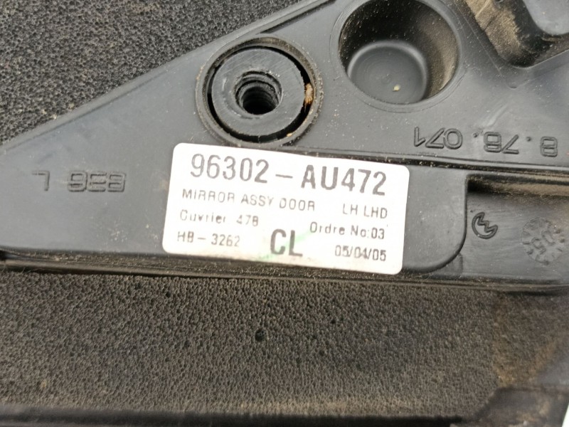 Recambio de retrovisor izquierdo para nissan primera berlina (p12) 2.2 16v turbodiesel cat referencia OEM IAM 96302AU472  