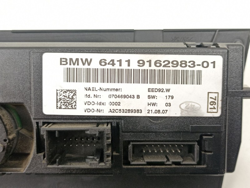 Recambio de mandos calefaccion aire para bmw 335 3.0 td 306d5 referencia OEM IAM 64119162983  
