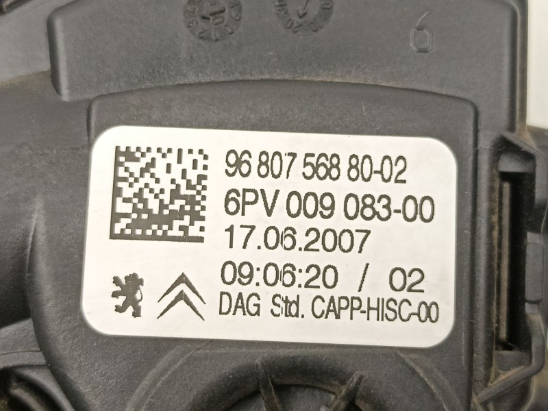 Recambio de potenciometro aceleracion para peugeot 207/207+ (wa_, wc_) 1.4 referencia OEM IAM 9680756880 6PV00908300 