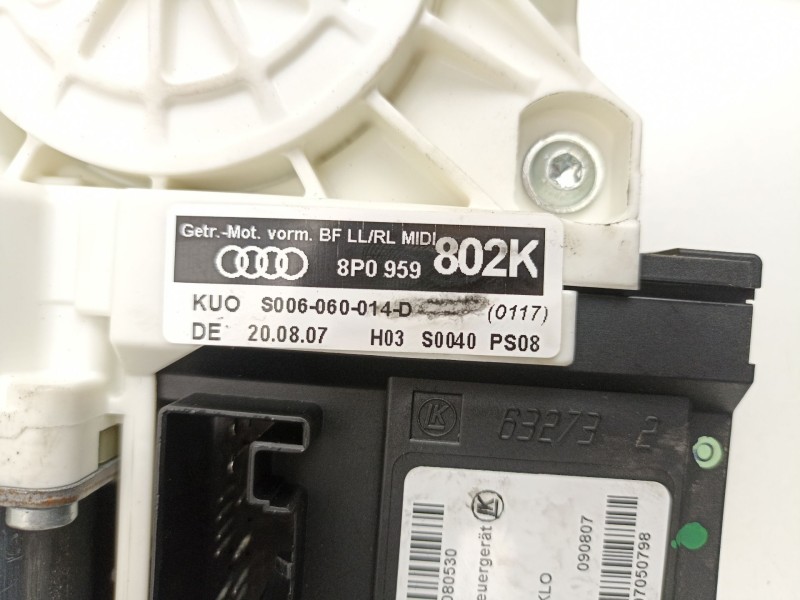 Recambio de elevalunas delantero derecho para audi a3 sportback (8pa) 2.0 tdi 16v referencia OEM IAM 8P0959802K  