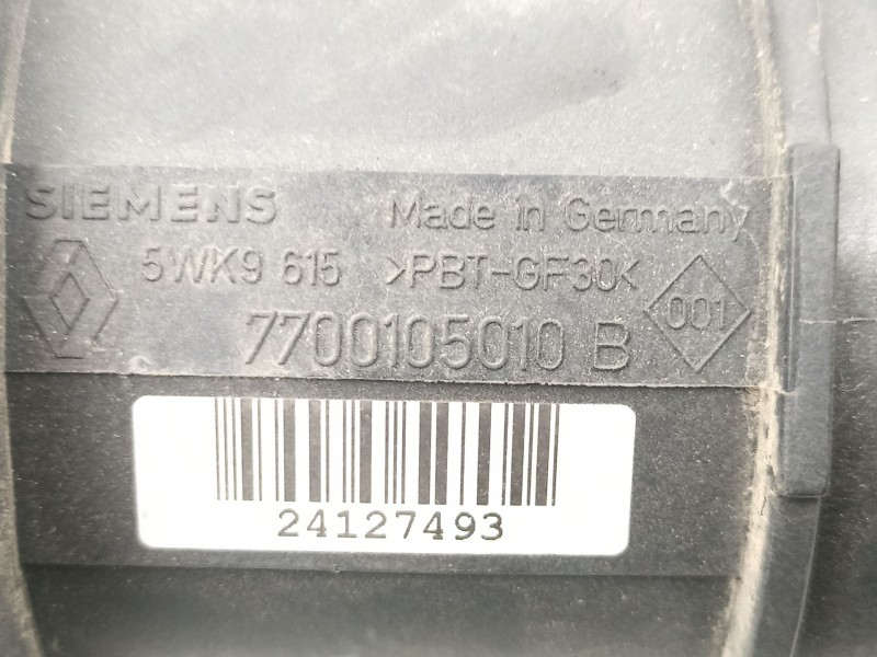 Recambio de caudalimetro para renault scenic 0.1 g referencia OEM IAM 7700105010 5WK9615 