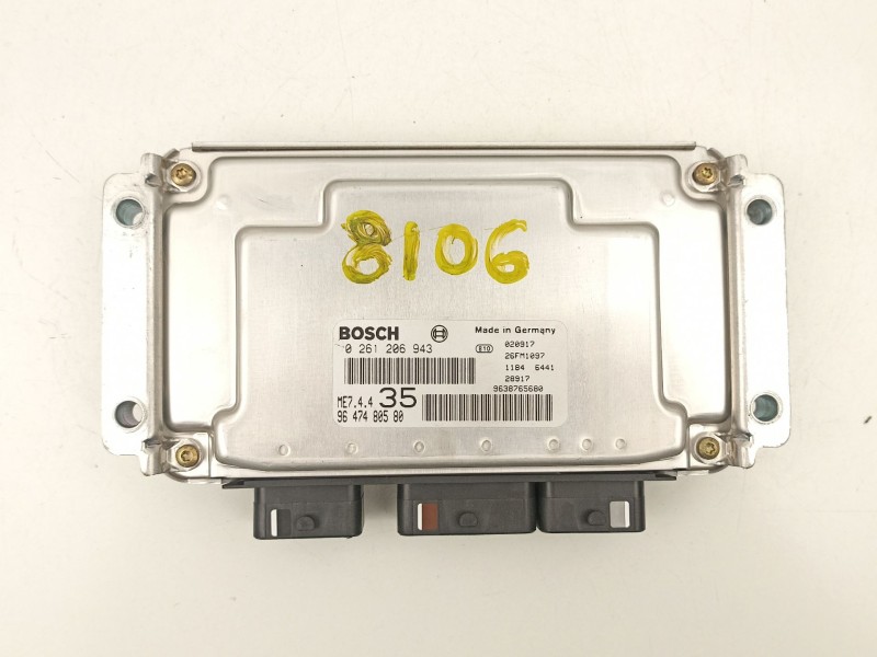 Recambio de centralita para peugeot 307 (3a/c) 1.6 16v referencia OEM IAM 9647480580 0261206943 9638765680