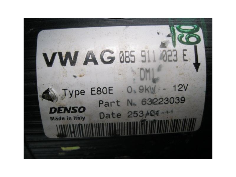 Recambio de motor arranque : seat cordoba : 1.4 g aud (59,84cv) 4p [2001] para seat cordoba 1.4 g aud referencia OEM IAM 0859110