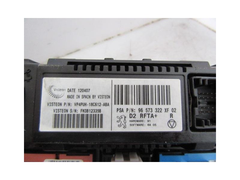 Recambio de mandos calefaccion : peugeot 407 : 2.0 hdi (136cv) [2007] para peugeot 407 2.0 hdi referencia OEM IAM 96573322XF02  