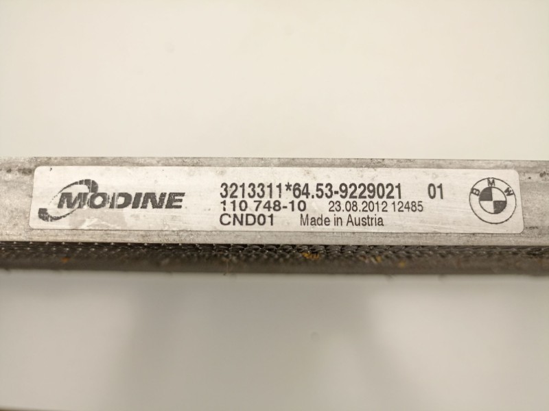 Recambio de radiador aire acondicionado para bmw x1 (e84) xdrive 18 d referencia OEM IAM 64539229021  