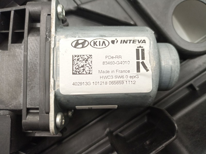 Recambio de elevalunas trasero derecho para hyundai i30 ranchera familiar (pde) 1.6 crdi referencia OEM IAM 83460G4010  