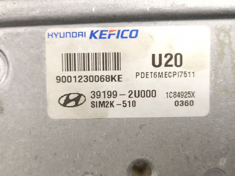 Recambio de centralita para hyundai i30 ranchera familiar (pde) 1.6 crdi referencia OEM IAM 391992U000 SIM2K510 9001230068KE