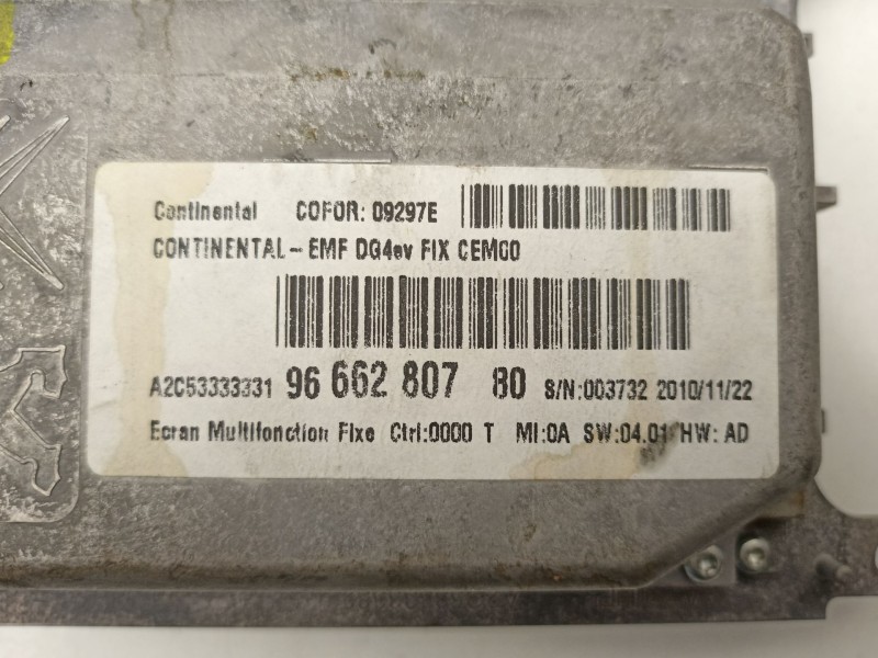 Recambio de radio cd/mp3 para peugeot 508 i (8d_) 2.0 hdi referencia OEM IAM 98023795XZ  