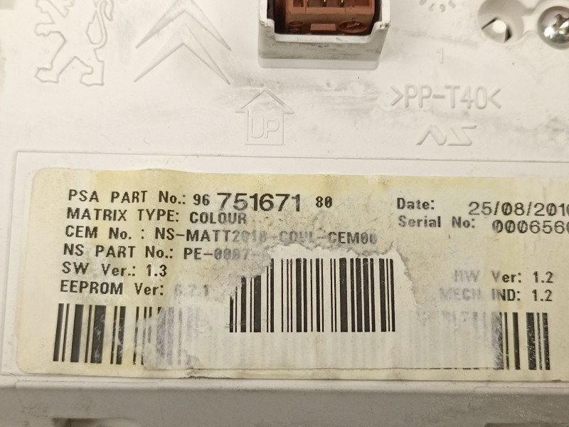 Recambio de cuadro instrumentos para peugeot 508 i (8d_) 2.0 hdi referencia OEM IAM 9675167180  