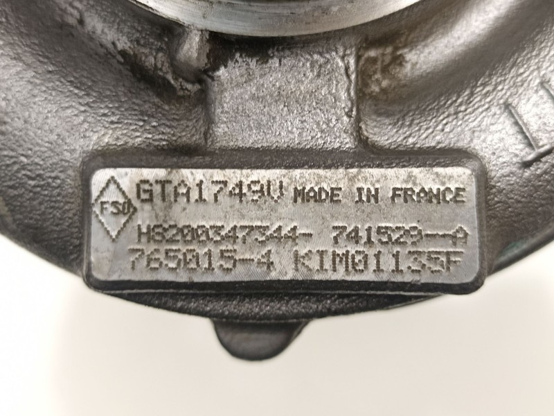 Recambio de turbo para renault espace iv (jk0/1_) 2.0 dci (jk02, jk03) referencia OEM IAM 8200347344 GTA1749V 