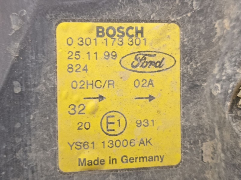 Recambio de faro izquierdo para ford fiesta iv (ja_, jb_) 1.3 i referencia OEM IAM YS6113006AK 0301173301 