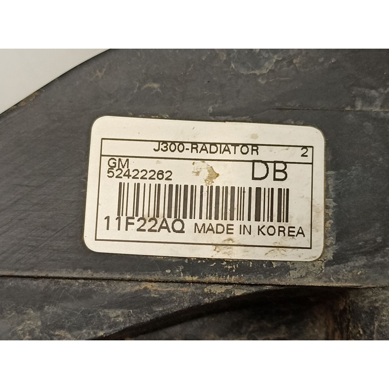 Recambio de radiador motor gasolina para chevrolet cruze fastback (j305) 1.6 referencia OEM IAM 52422262  13267650
