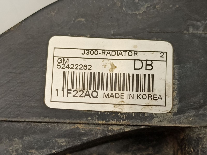 Recambio de radiador motor gasolina para chevrolet cruze fastback (j305) 1.6 referencia OEM IAM 52422262  13267650