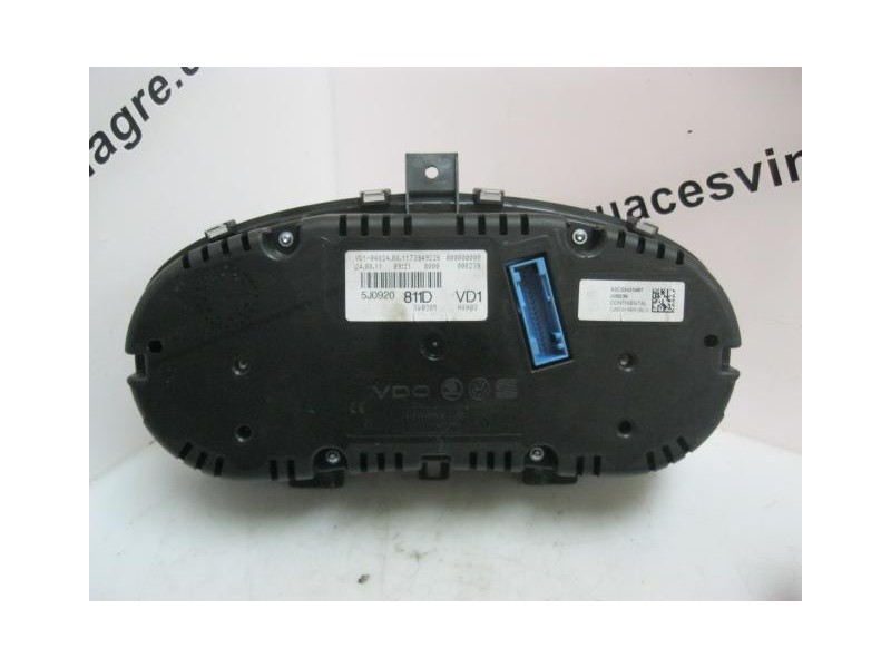 Recambio de cuadro instrumentos : skoda fabia : 1.6 td-cay (75cv) [2011] para skoda fabia 1.6 td-cay    referencia OEM IAM 5J092