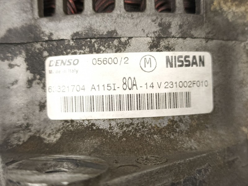 Recambio de alternador para nissan primera hatchback (p11) 1.6 16v referencia OEM IAM 231002F010 A115I 