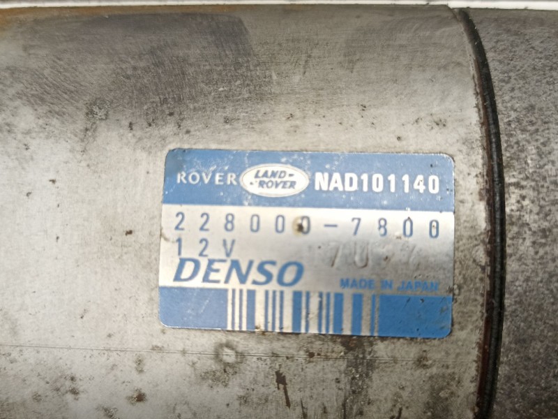 Recambio de motor arranque para rover 75 (rj) 2.0 cdt referencia OEM IAM 2280007800  NAD101140