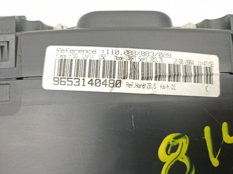 Recambio de cuadro instrumentos para peugeot 607 (9d, 9u) 2.0 hdi referencia OEM IAM 9653140480 110008883028 