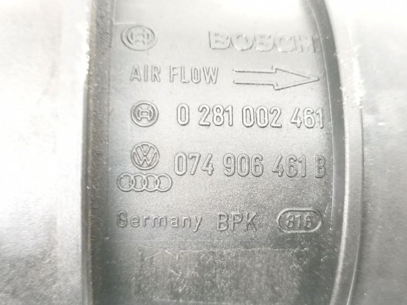 Recambio de caudalimetro para audi a3 (8l1) 1.9 tdi quattro referencia OEM IAM 074906461B 0281002461 