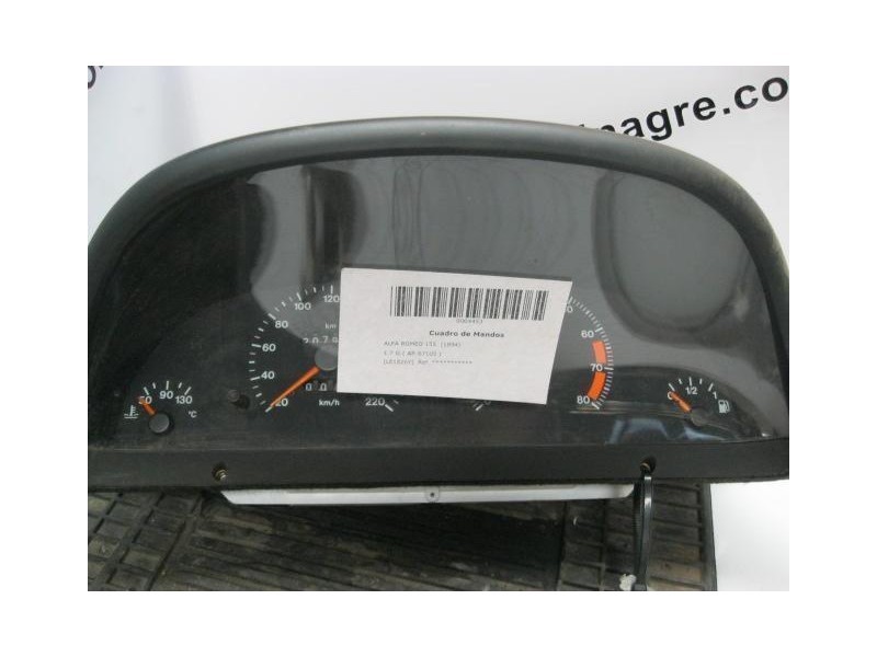 Recambio de cuadro instrumentos : alfa romeo 155 : 1.7 g-( ar-67105 ) [1994] para alfa romeo 155 1.7 g-( ar-67105 ) referencia O