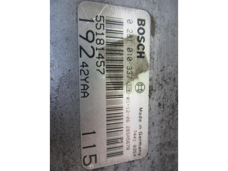 Recambio de centralita : fiat stilo : 1.9 jtd (115,57cv) 3p [2002] para fiat stilo 1.9 jtd referencia OEM IAM 0281010337  