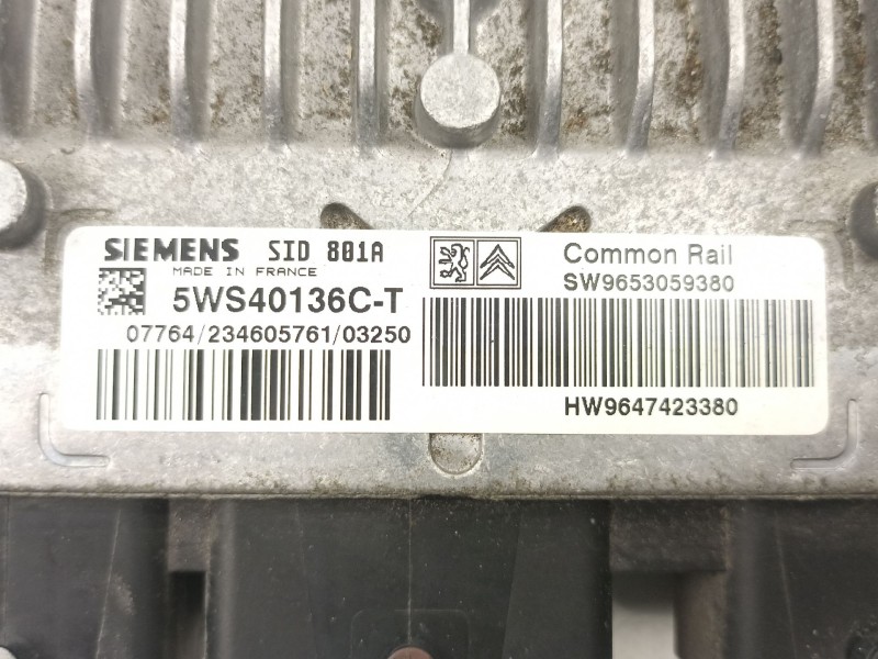 Recambio de centralita para peugeot partner caja/chasis (5_, g_) 2.0 hdi referencia OEM IAM 9653059380 5WS40136C 9647423380