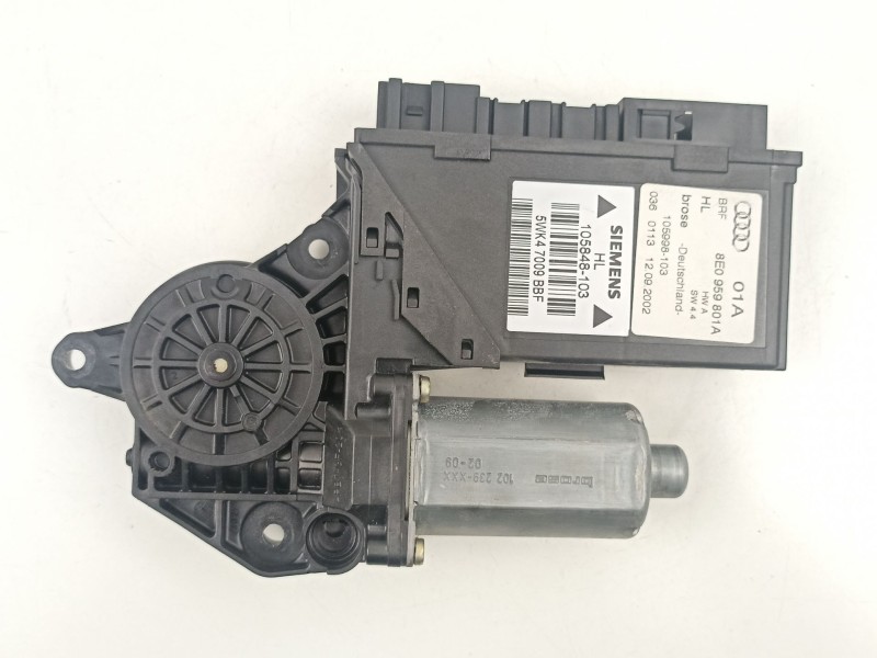 Recambio de elevalunas trasero izquierdo para audi a4 b6 (8e2) 2.5 tdi referencia OEM IAM 8E0959801A 5WK47009BBF 