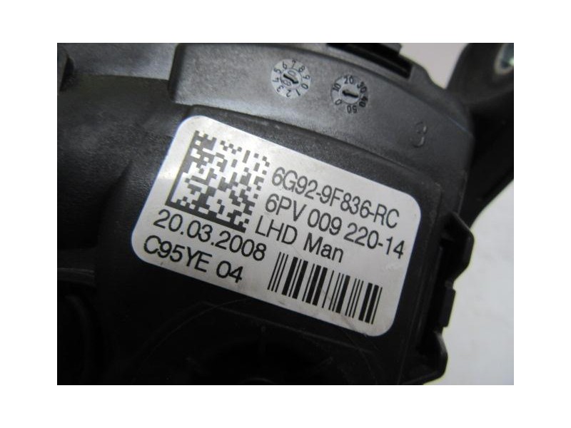 Recambio de potenciómetro aceleración : ford mondeo : 2.0 tdci (140,04cv) [2008] para ford mondeo 2.0 tdci referencia OEM IAM 6G