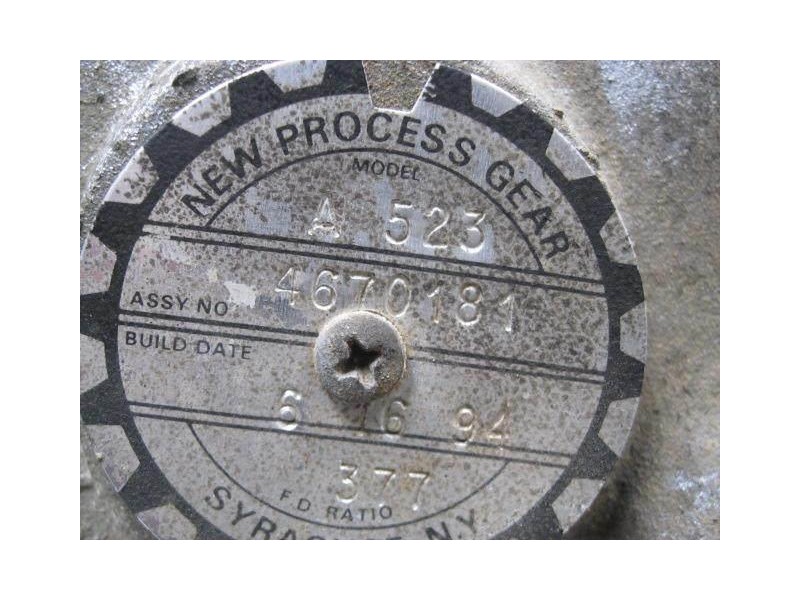 Recambio de cambio 5v (gasolina) : chrysler voyager : 2.5 g /k00 (97,24cv) 5p [1994] para chrysler voyager 2.5 g /k00   referenc