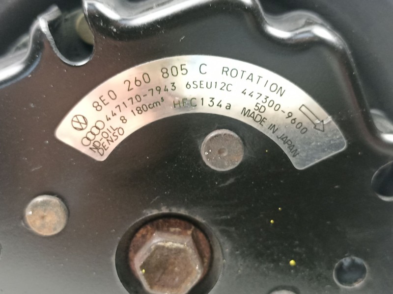 Recambio de compresor aire acondicionado para audi a4 b6 (8e2) 2.5 tdi referencia OEM IAM 8E0260805C 6SEU12C 