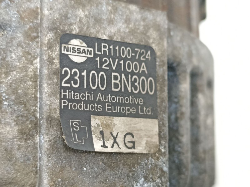 Recambio de alternador para nissan almera ii hatchback (n16) 2.2 di referencia OEM IAM 23100BN300 LR1100724 