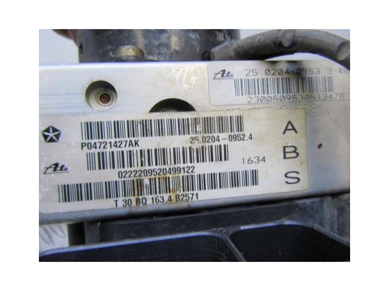 Recambio de abs : chrysler voyager : 2.5 crdi [2004] para chrysler voyager 2.5 crdi referencia OEM IAM P04721427AK  