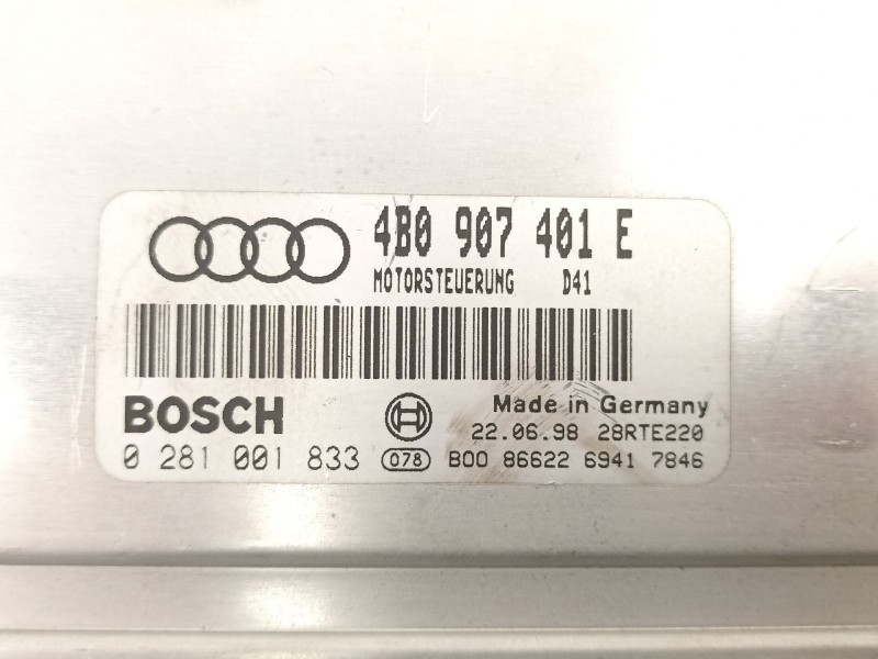 Recambio de centralita para audi a6 2.5 td /afb referencia OEM IAM 4B0907401E 0281001833 