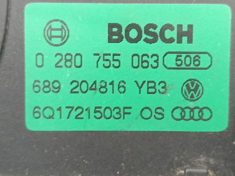 Recambio de potenciometro aceleracion para seat ibiza 1.4 g referencia OEM IAM 6Q1721503F 0280755063 
