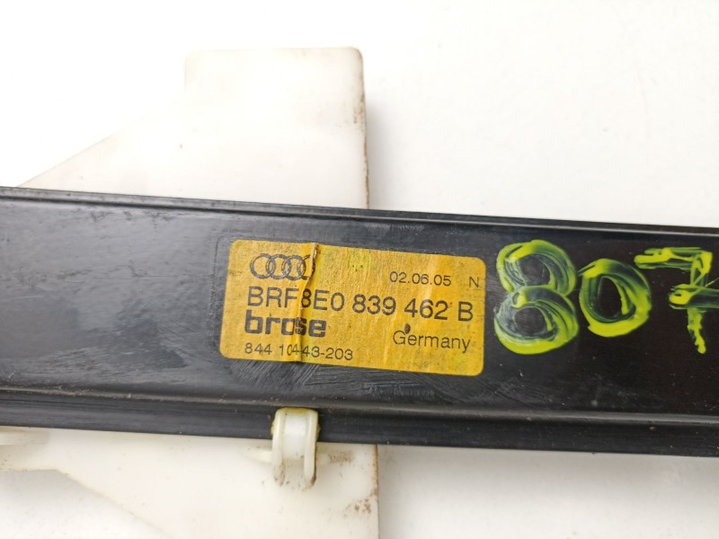 Recambio de elevalunas trasero derecho para audi a4 b7 (8ec) 2.0 tfsi referencia OEM IAM 8E0839462B 5WK47011EBF 8E0959802A