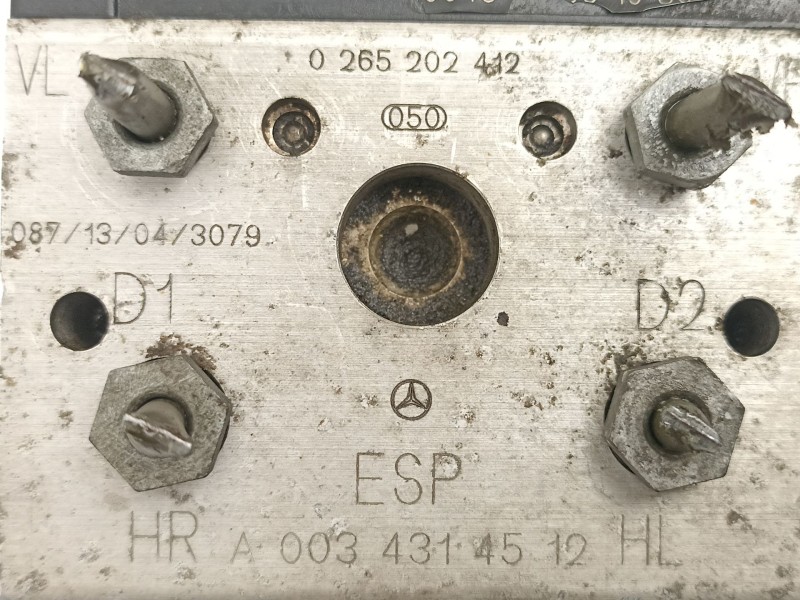 Recambio de abs para mercedes-benz clase a (w168) a 170 cdi (168.008) referencia OEM IAM A0034314512 0265202412 