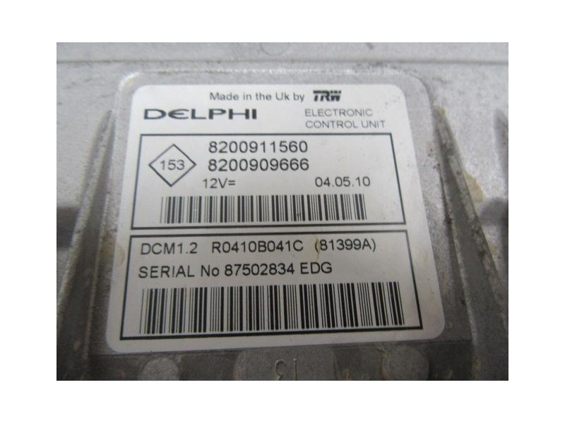 Recambio de centralita : renault clio : 1.5 dci (67,98cv) [2010] para renault clio 1.5 dci referencia OEM IAM 8200911560  