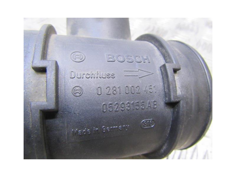 Recambio de caudalimetro : chrysler voyager : 2.5 crdi [2004] para chrysler voyager 2.5 crdi referencia OEM IAM 0281002451  