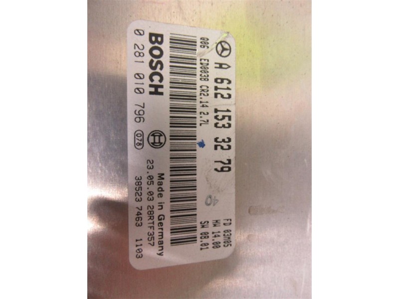 Recambio de centralita : m. benz ml 270 : 2.7 td (163,15cv)automatico [2003] para m. benz ml 270 2.7 td automatico referencia OE