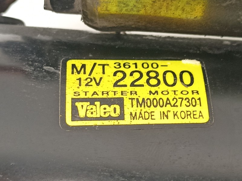 Recambio de motor arranque para hyundai matrix (fc) 1.6 referencia OEM IAM 3610022800 TM000A27301 