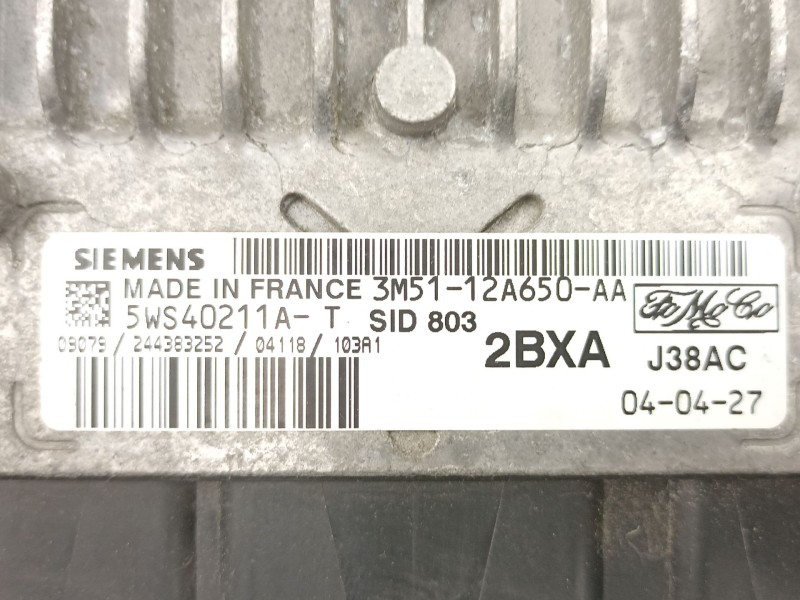 Recambio de centralita para ford focus c-max 2.0 referencia OEM IAM 3M5112A650AA 5WS40211AT 
