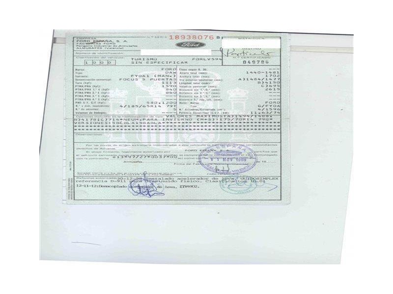 ford focus del año 1998