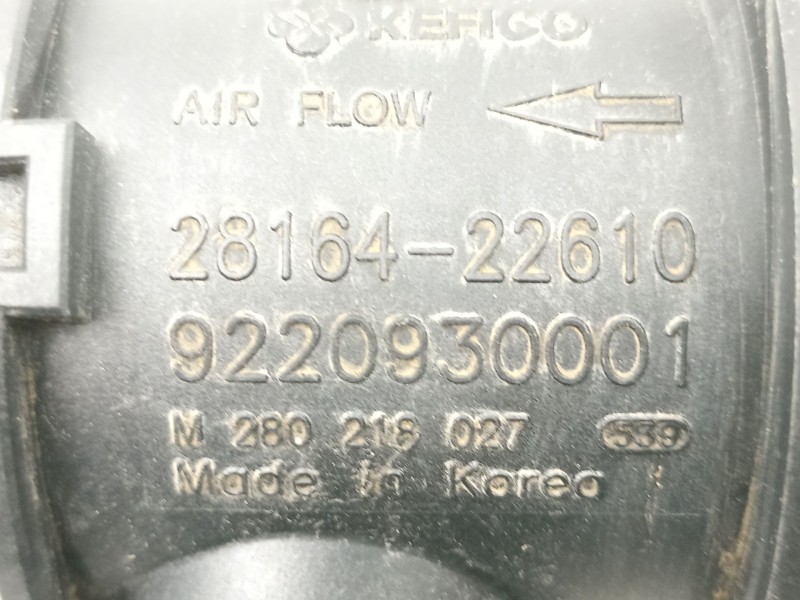 Recambio de caudalimetro para hyundai accent 1.3 g referencia OEM IAM 2816422610 9220930001 